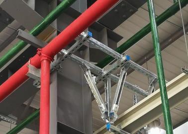 建宁该抗震支架的整体式支吊架结构协调性好